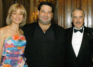 Colombian opera star Vareliano Lanchas with Ambassador Pastrana and his wife